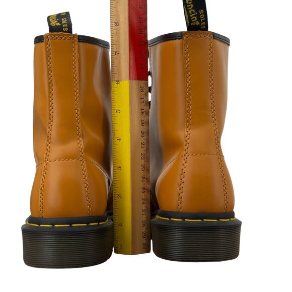 Dr. Martens 27139 Pumpkin Orange Smooth Leather Combat Boot Women's US 5 M 6 L - Picture 5 of 11